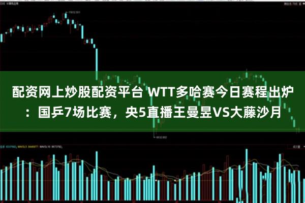 配资网上炒股配资平台 WTT多哈赛今日赛程出炉：国乒7场比赛，央5直播王曼昱VS大藤沙月