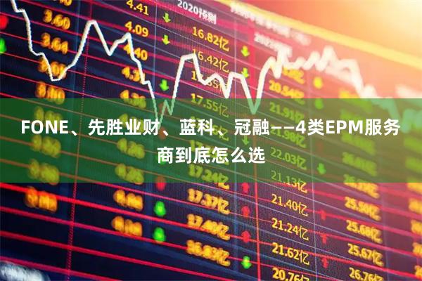 FONE、先胜业财、蓝科、冠融——4类EPM服务商到底怎么选